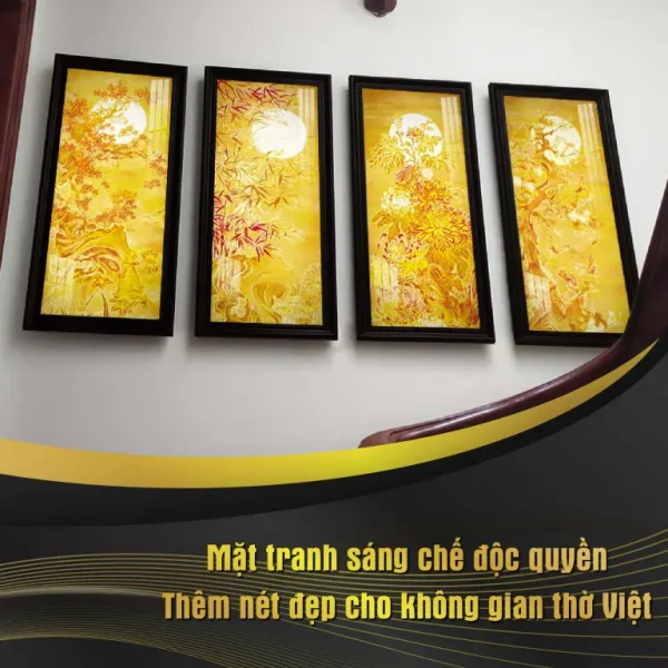 Tranh Trúc Chỉ Tứ Quý